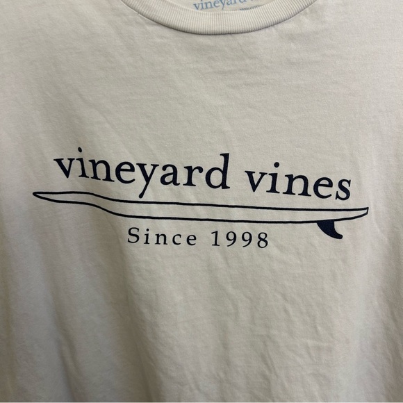 Vineyard Vines Shop Surf Logo Men's White T-Shirt Size M - Picture 3 of 5